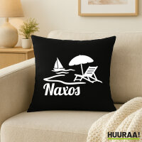 Kissen Naxos Inselmotiv Griechenland 40x40cm