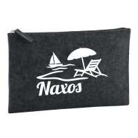 Kulturbeutel Naxos Inselmotiv Griechenland 1 Liter Filz...