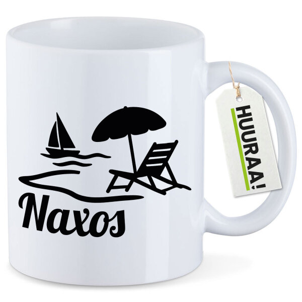 Kaffeetasse Naxos Inselmotiv Griechenland 330ml