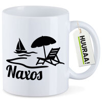 Kaffeetasse Naxos Inselmotiv Griechenland 330ml
