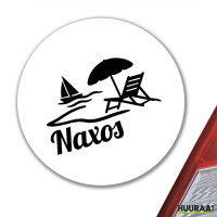 Aufkleber Naxos Inselmotiv Griechenland 10cm Sticker