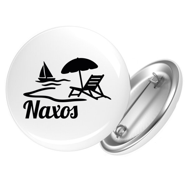 Button Naxos Inselmotiv Griechenland Anstecker
