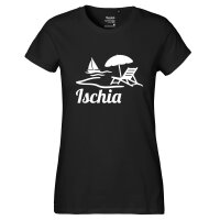 Damen T-Shirt Ischia Inselmotiv Italien Größe...