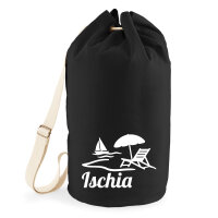 Seesack Ischia Inselmotiv Italien 20 Liter Black