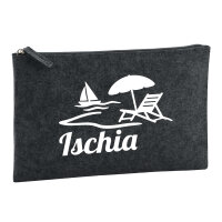 Kulturbeutel Ischia Inselmotiv Italien 1 Liter Filz...