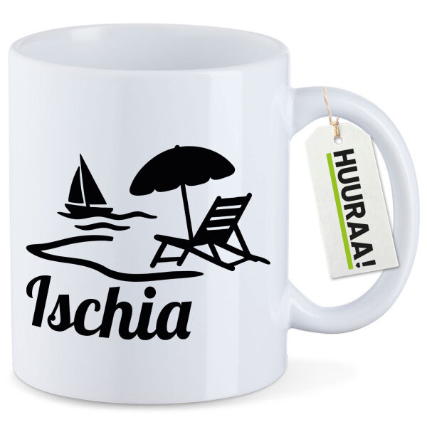 Kaffeetasse Ischia Inselmotiv Italien 330ml