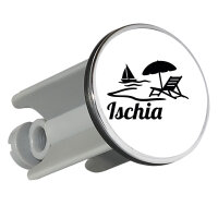Waschbeckenstöpsel Ischia Inselmotiv Italien 4cm Abflussstopfen