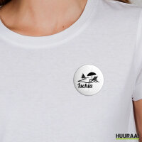 Button Ischia Inselmotiv Italien Anstecker