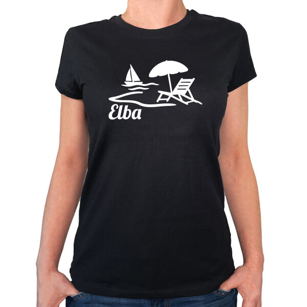 Damen T-Shirt Elba Inselmotiv Italien Größe XS-XXL