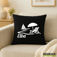 Kissen Elba Inselmotiv Italien 40x40cm