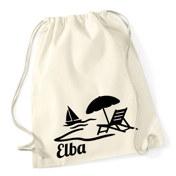 Turnbeutel Elba Inselmotiv Italien 12 Liter