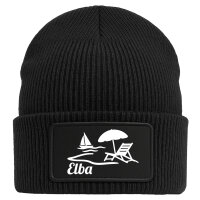 Beanie Elba Inselmotiv Italien Black Mütze