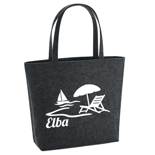 Filzshopper Elba Inselmotiv Italien, 22 Liter
