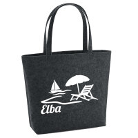Filzshopper Elba Inselmotiv Italien 22 Liter