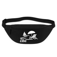 Bauchtasche Elba Inselmotiv Italien 2,5 Liter Black