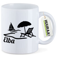 Kaffeetasse Elba Inselmotiv Italien 330ml
