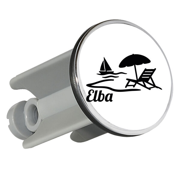 Waschbeckenstöpsel Elba Inselmotiv Italien 4cm Abflussstopfen