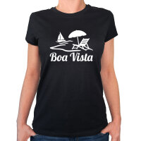 Damen T-Shirt Boa Vista Inselmotiv Kap Verde...