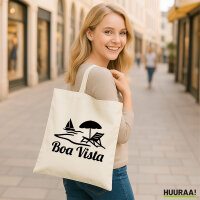 Jutebeutel Boa Vista Inselmotiv Kap Verde 10 Liter