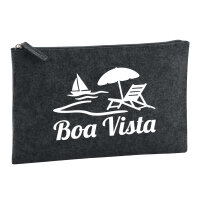 Kulturbeutel Boa Vista Inselmotiv Kap Verde 1 Liter Filz...