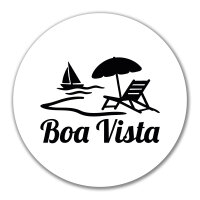 Aufkleber Boa Vista Inselmotiv Kap Verde 10cm Sticker
