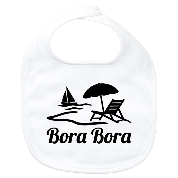 Baby Lätzchen Bora Bora Inselmotiv Französisch-Polynesien