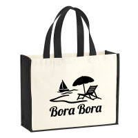 Jutetasche Bora Bora Inselmotiv...