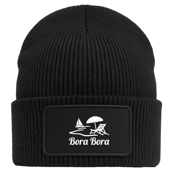 Beanie Bora Bora Inselmotiv Französisch-Polynesien