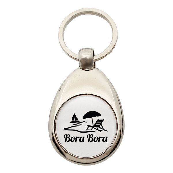Schlüsselanhänger Bora Bora Inselmotiv Französisch-Polynesien