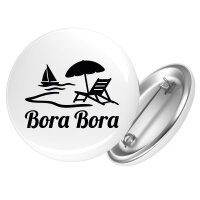 Button Bora Bora Inselmotiv Französisch-Polynesien...