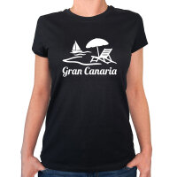 Damen T-Shirt Gran Canaria Inselmotiv Spanien...