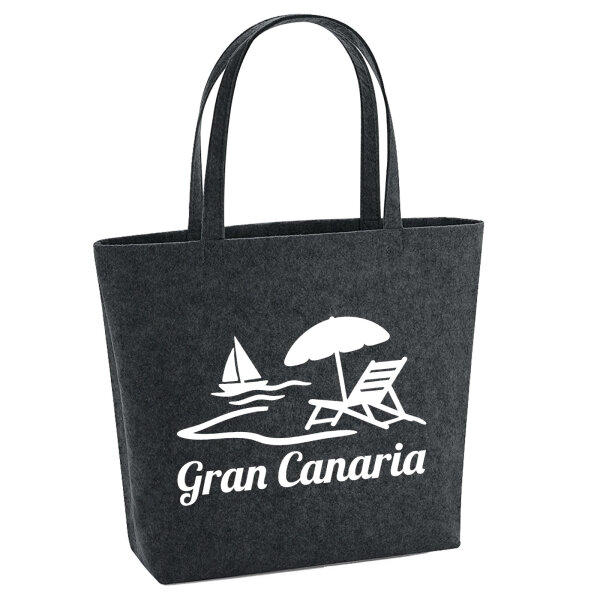 Filzshopper Gran Canaria Inselmotiv Spanien 22 Liter