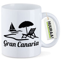 Kaffeetasse Gran Canaria Inselmotiv Spanien 330ml
