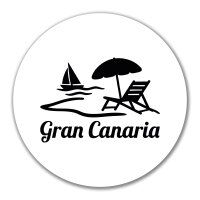 Aufkleber Gran Canaria Inselmotiv Spanien 10cm Sticker
