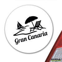 Aufkleber Gran Canaria Inselmotiv Spanien 10cm Sticker