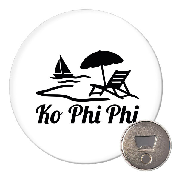 Magnet Ko Phi Phi Inselmotiv Thailand 59mm Kühlschrankmagnet Flaschenöffner