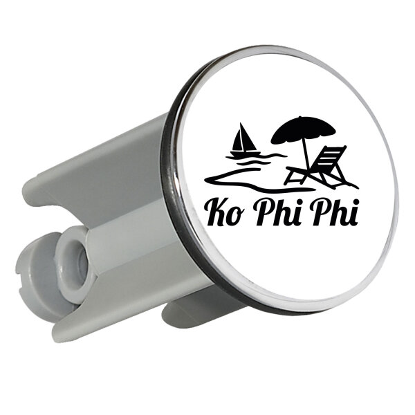Waschbeckenstöpsel Ko Phi Phi Inselmotiv Thailand 4cm Abflussstopfen