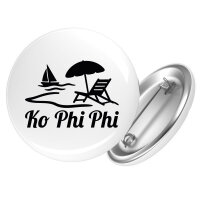 Button Ko Phi Phi Inselmotiv Thailand Anstecker