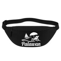 Bauchtasche Palawan Inselmotiv Philippinen 2,5 Liter Black