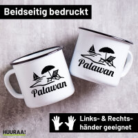 Emaille Tasse Palawan Inselmotiv Philippinen 300ml...