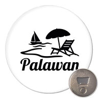 Magnet Palawan Inselmotiv Philippinen 59mm Kühlschrankmagnet Flaschenöffner