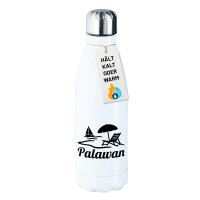 Edelstahl-Trinkflasche Palawan Inselmotiv Philippinen...
