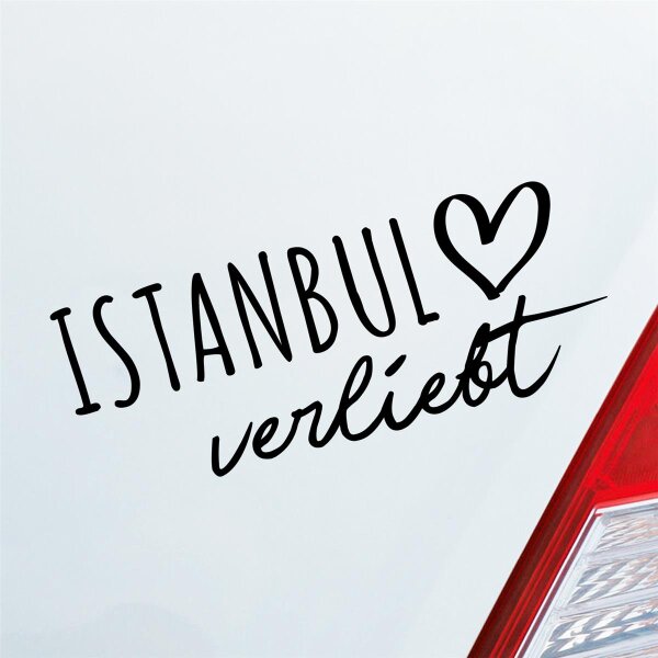 Autoaufkleber Istanbul verliebt  ca. 19x8cm