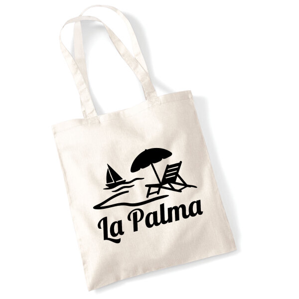 Jutebeutel La Palma Inselmotiv Spanien 10 Liter