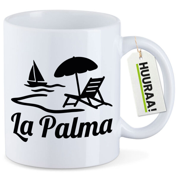 Kaffeetasse La Palma Inselmotiv Spanien 330ml
