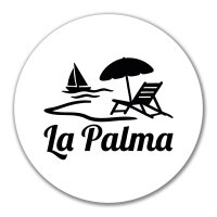 Aufkleber La Palma Inselmotiv Spanien 10cm Sticker