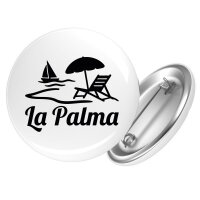 Button La Palma Inselmotiv Spanien Anstecker
