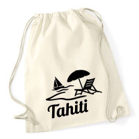 Turnbeutel Tahiti Inselmotiv Französisch-Polynesien...