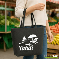 Filzshopper Tahiti Inselmotiv Französisch-Polynesien...