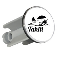 Waschbeckenstöpsel Tahiti Inselmotiv Französisch-Polynesien 4cm Abflussstopfen